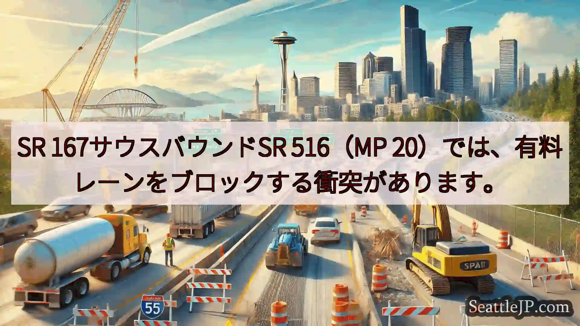 シアトル交通ニュース SR 167サウスバウンドSR 516（MP