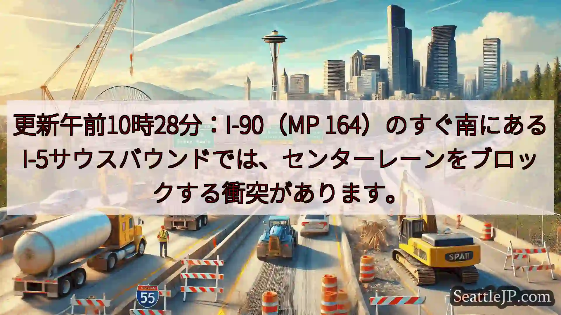 シアトル交通ニュース 更新午前10時28分：I-90（MP