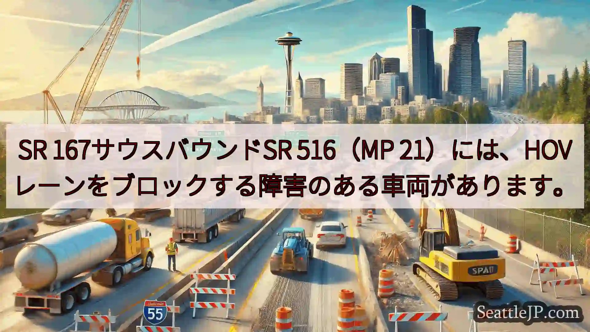 シアトル交通ニュース SR 167サウスバウンドSR 516（MP