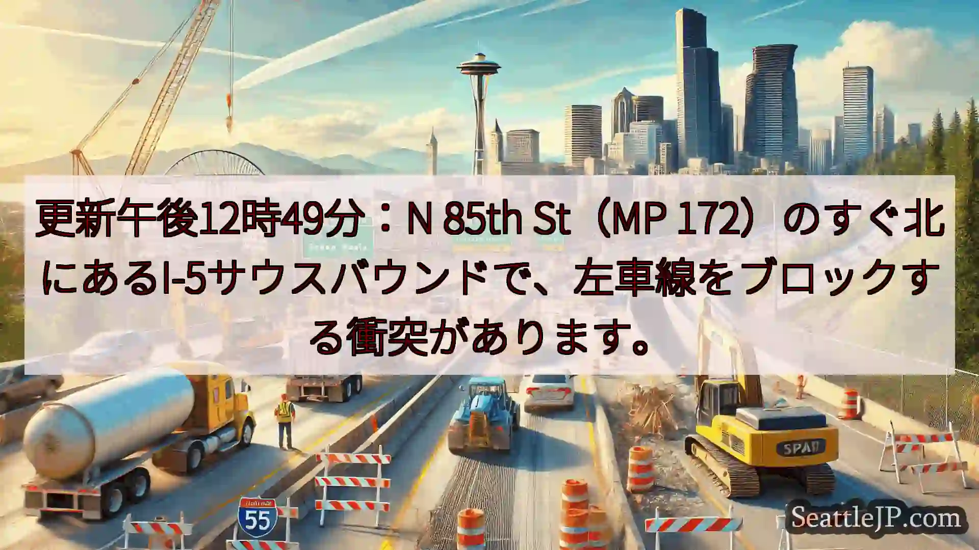 シアトル交通ニュース 更新午後12時49分：N 85th St（MP