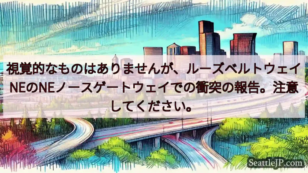 シアトル交通ニュース 視覚的なものはありませんが、ルーズベルトウェイNEのNEノースゲートウ