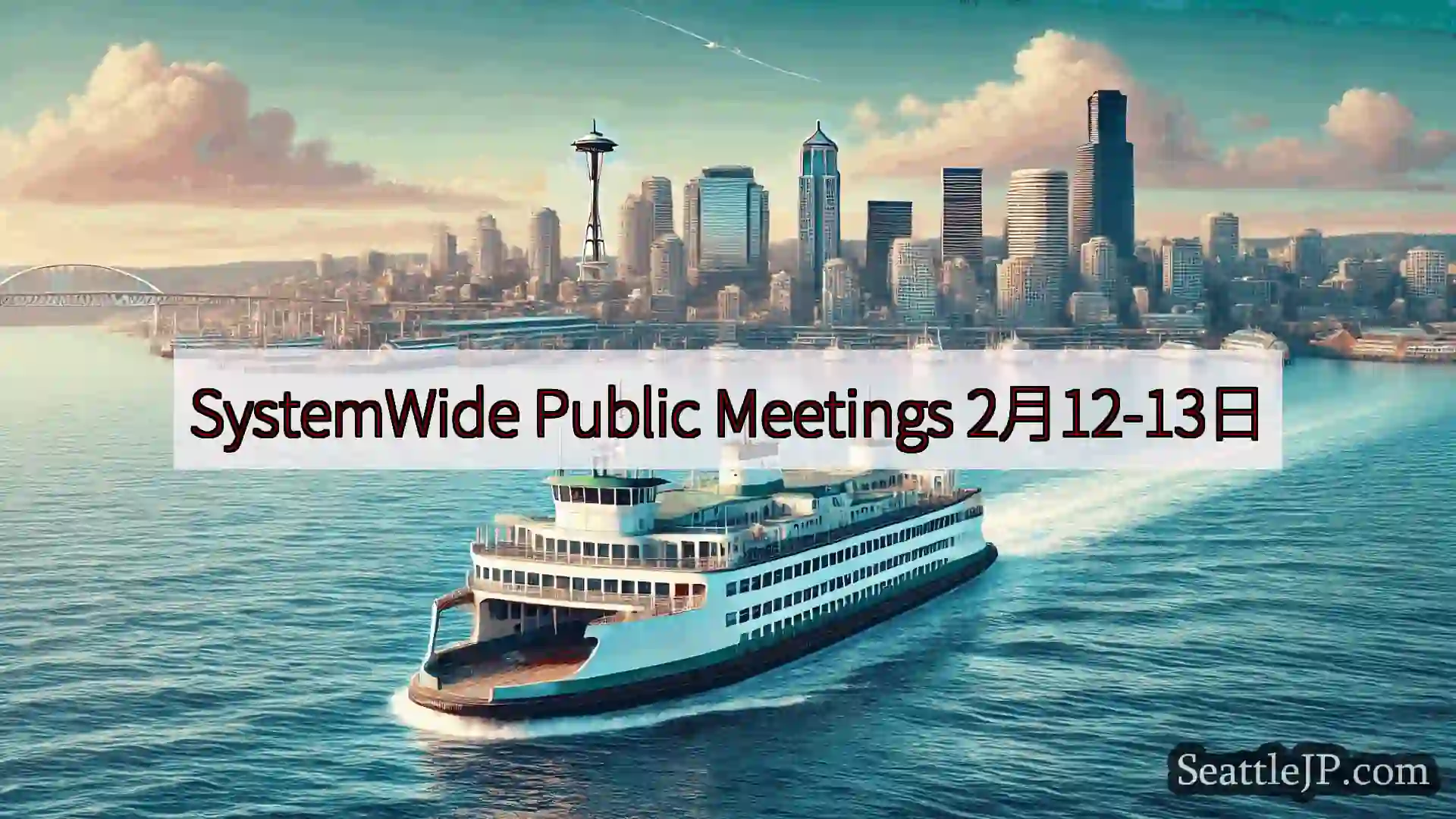 シアトルフェリーニュース SystemWide Public Meetings