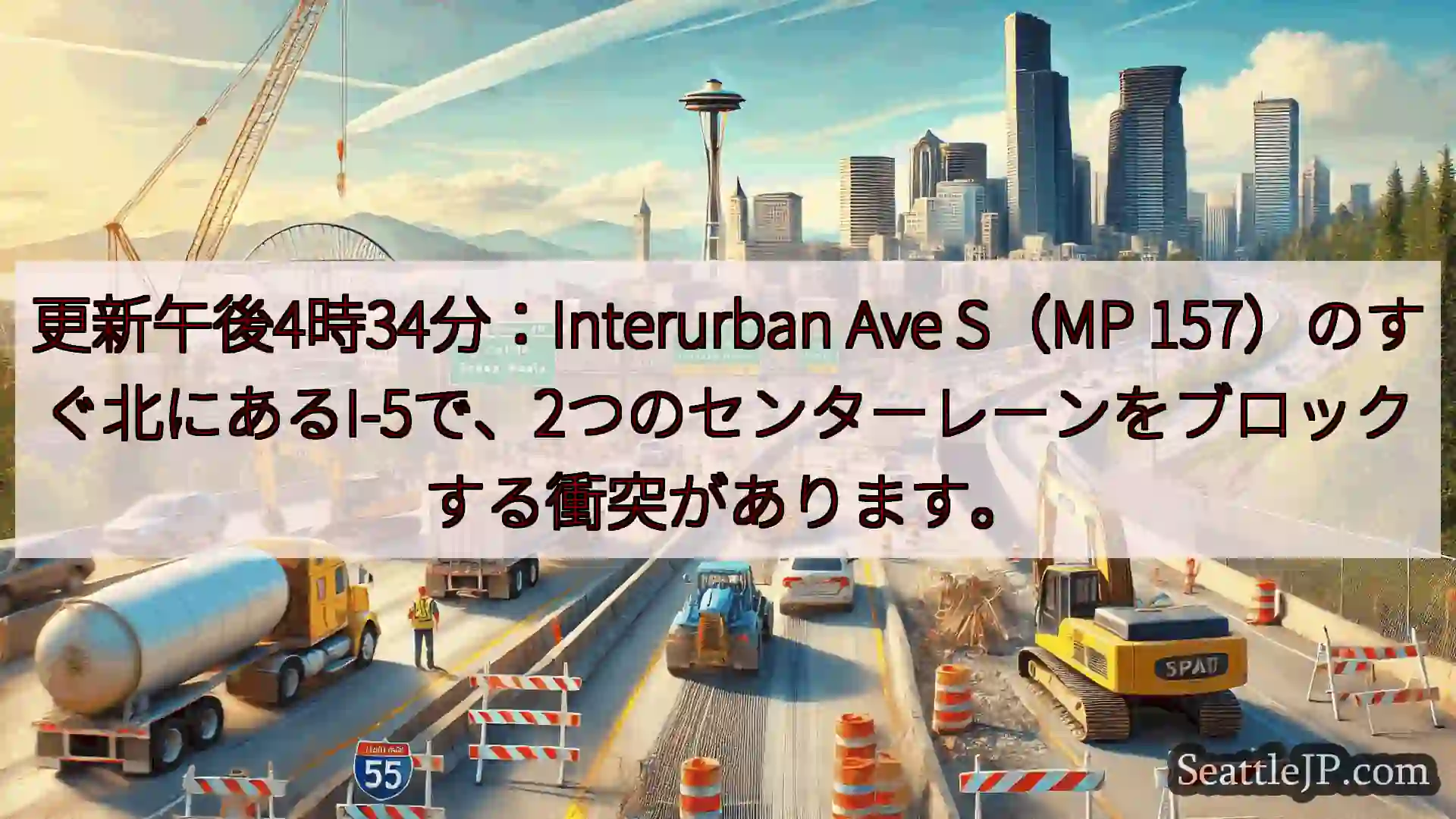 シアトル交通ニュース 更新午後4時34分：Interurban Ave S（MP