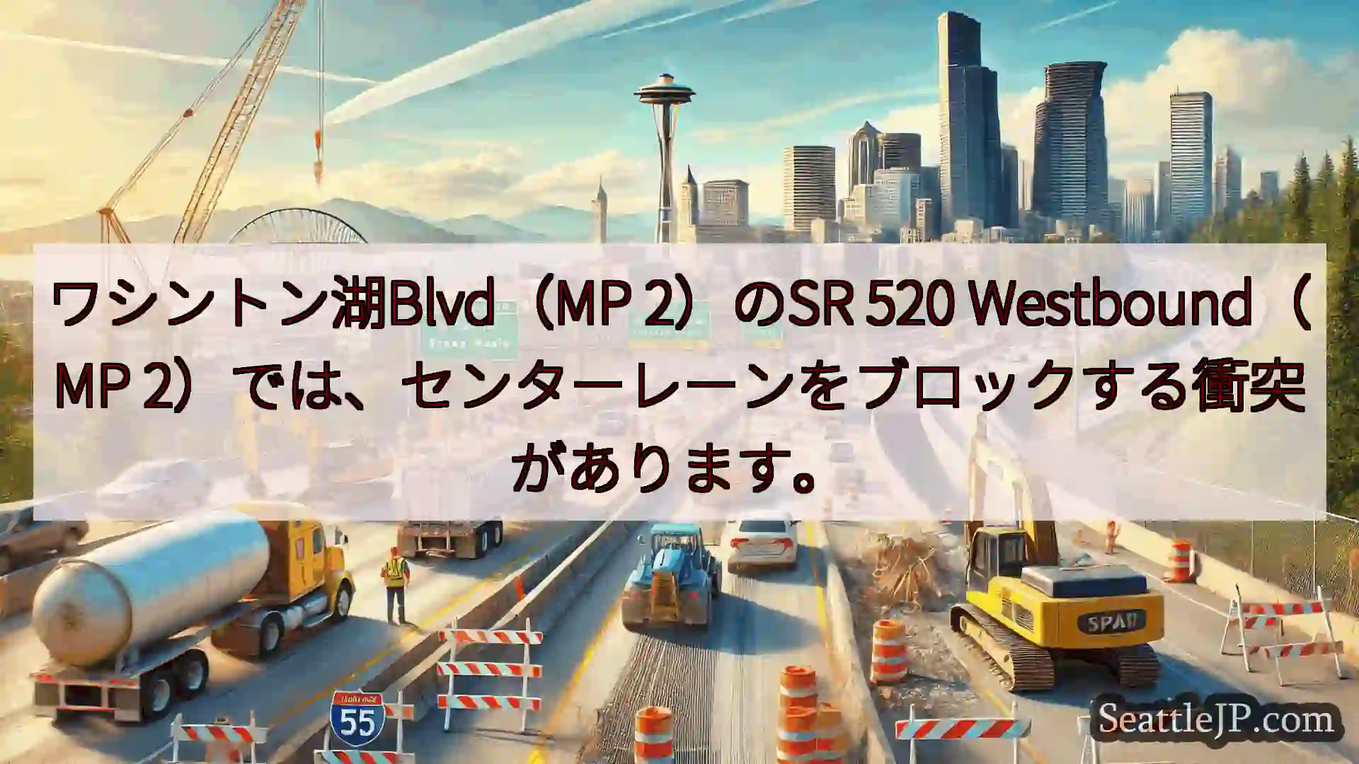 シアトル交通ニュース ワシントン湖Blvd（MP 2）のSR 520