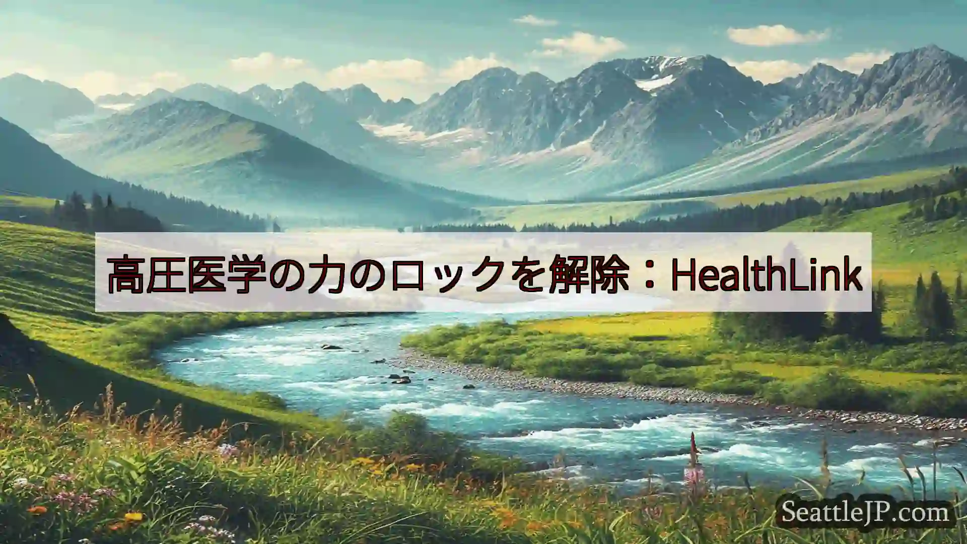 シアトルニュース 高圧医学の力のロックを解除：HealthLink