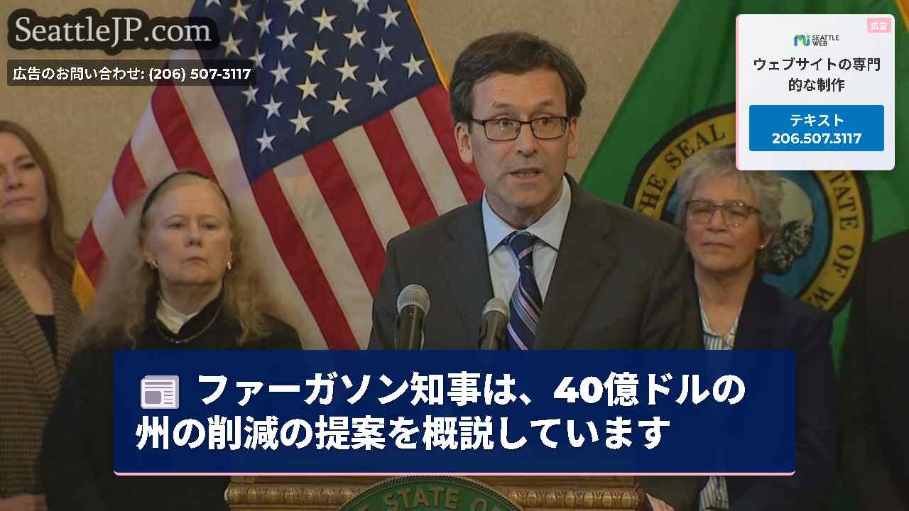 ファーガソン知事は、40億ドルの州の削減の提案を概説しています