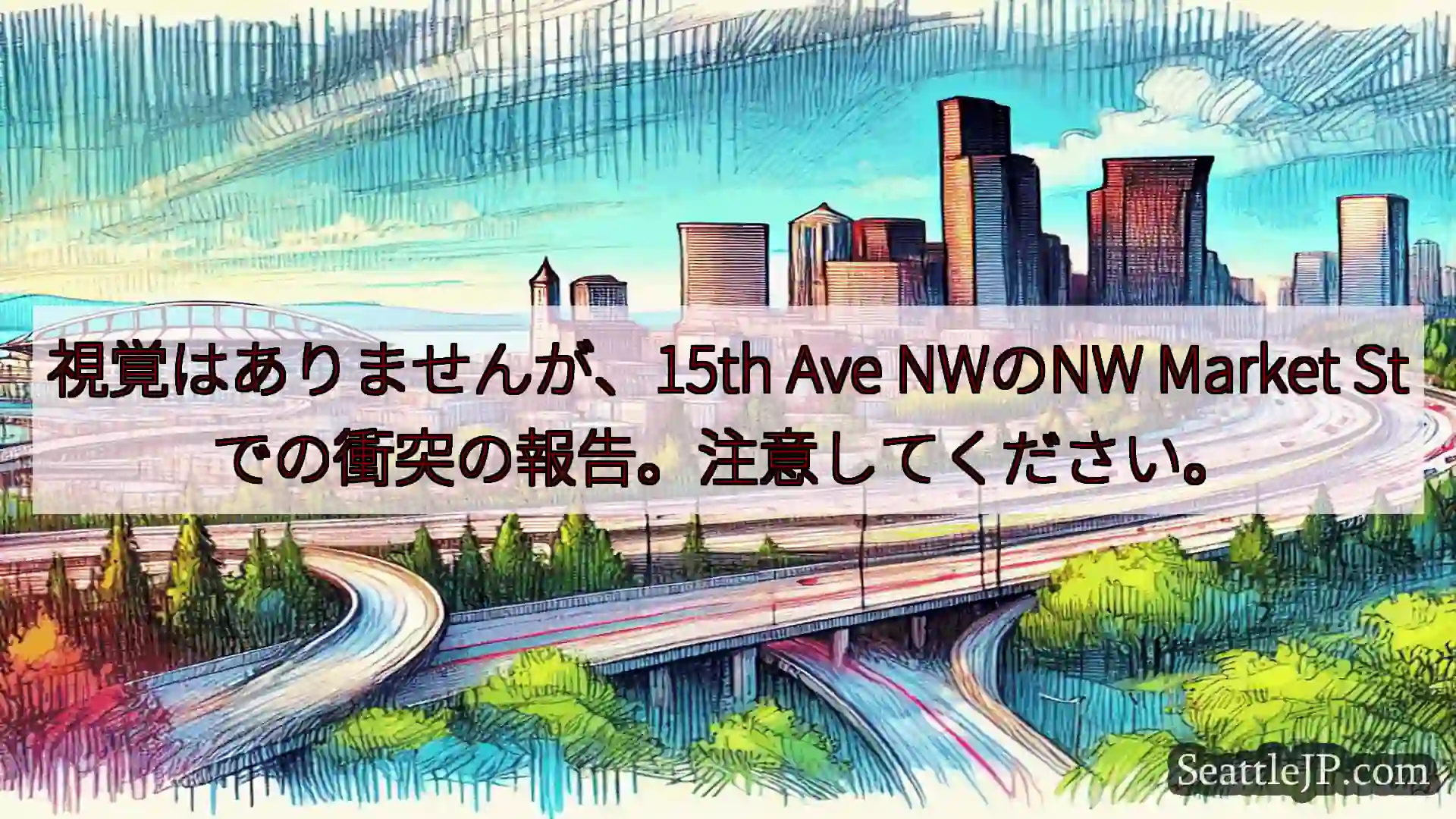 シアトル交通ニュース 視覚はありませんが、15th Ave NWのNW Market