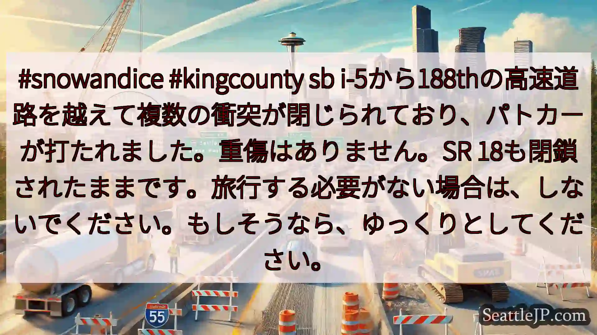 シアトル交通ニュース #snowandice #kingcounty sb