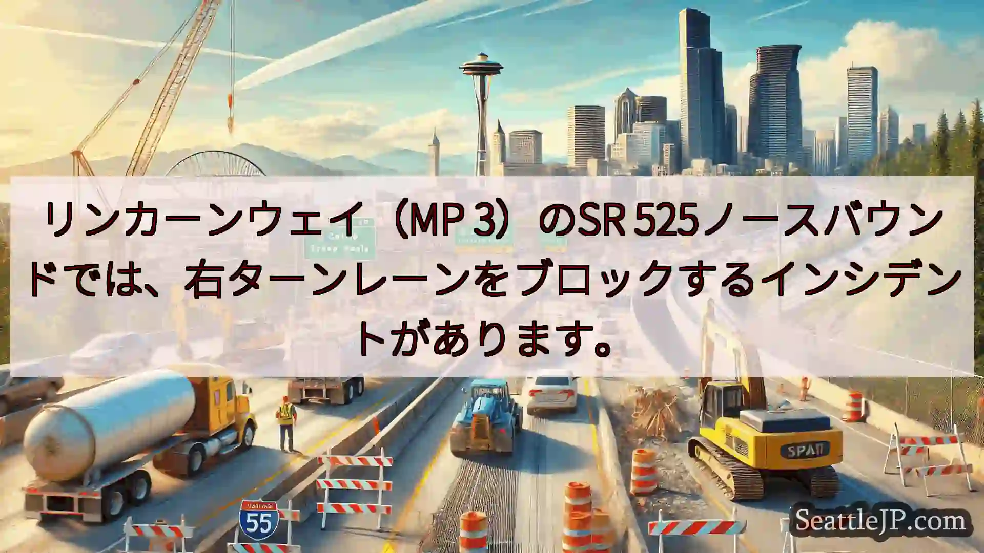 シアトル交通ニュース リンカーンウェイ（MP 3）のSR
