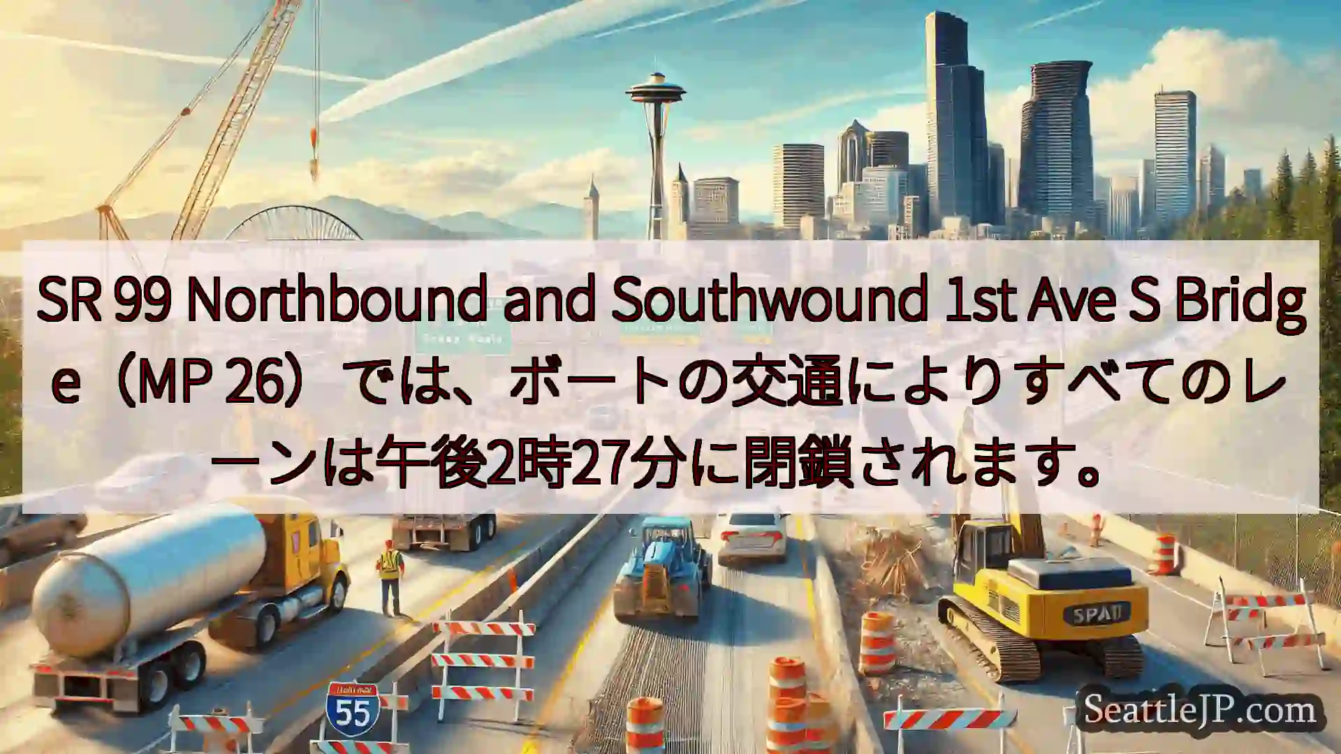 シアトル交通ニュース SR 99 Northbound and Southwound