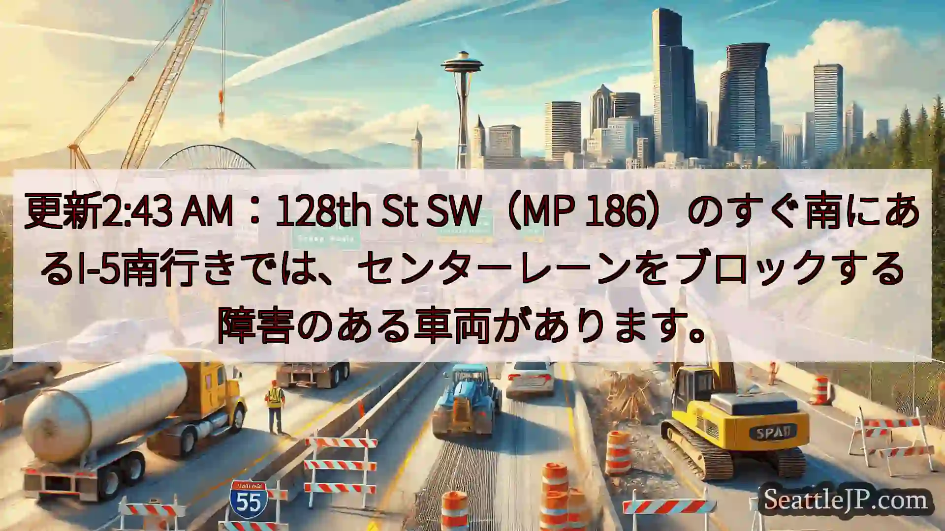 シアトル交通ニュース 更新2:43 AM：128th St SW（MP