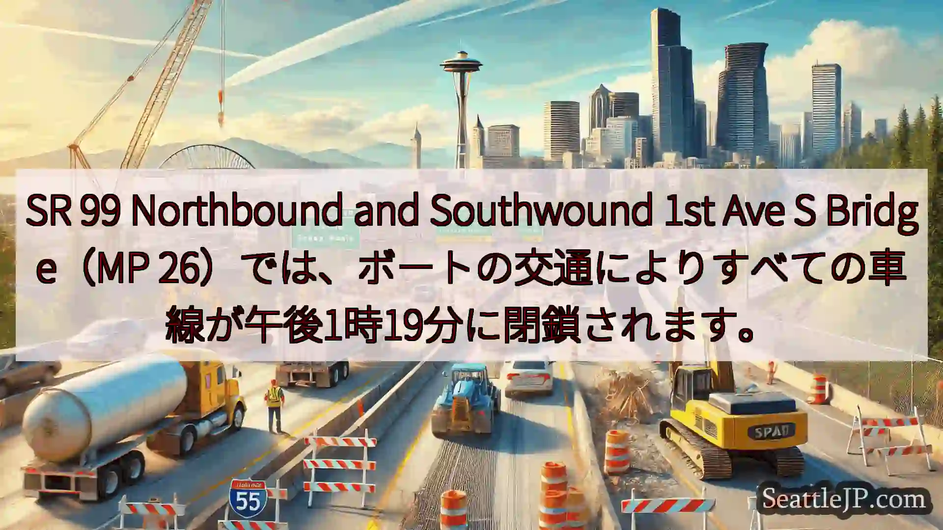 シアトル交通ニュース SR 99 Northbound and Southwound