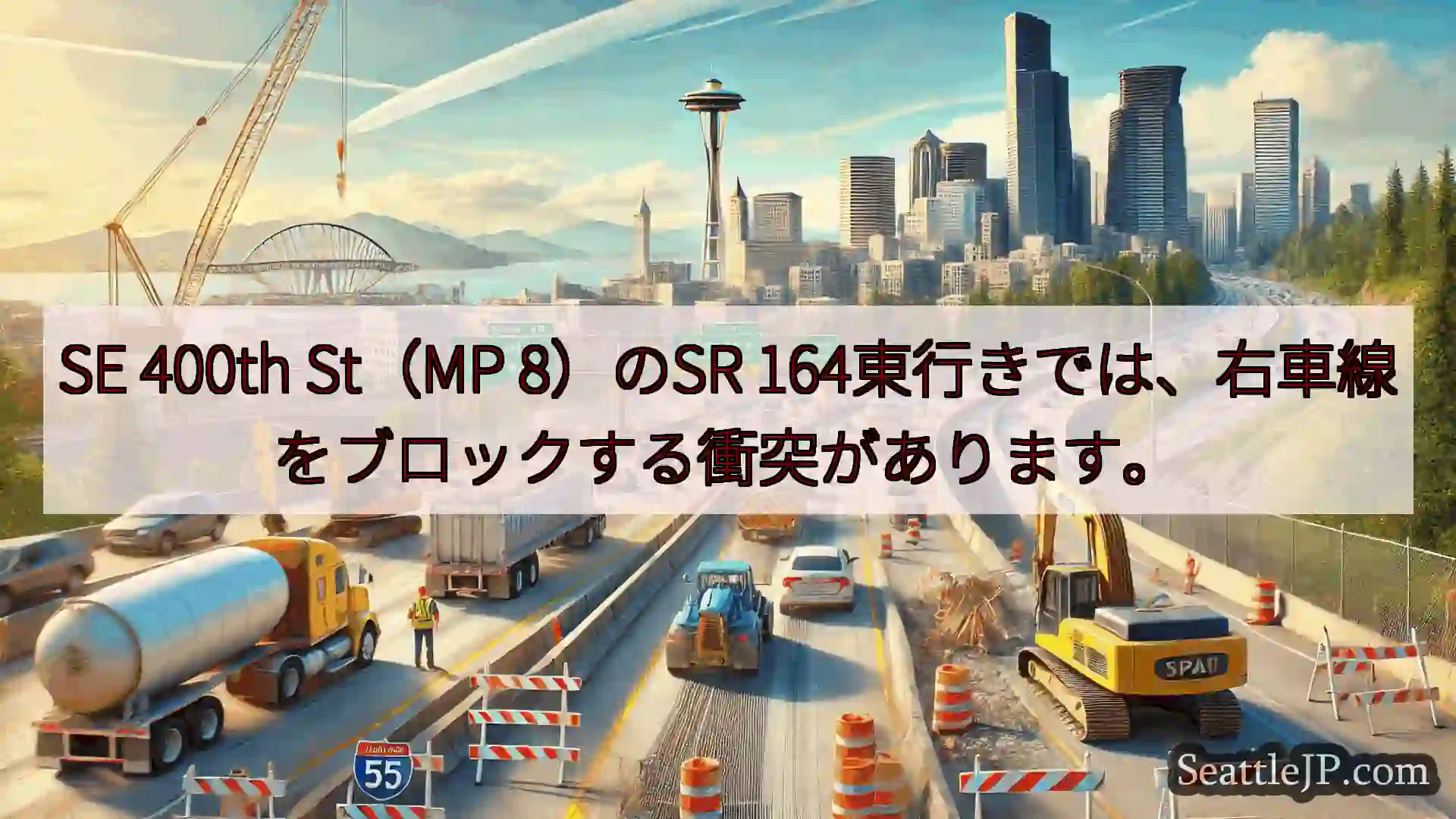 シアトル交通ニュース SE 400th St（MP 8）のSR