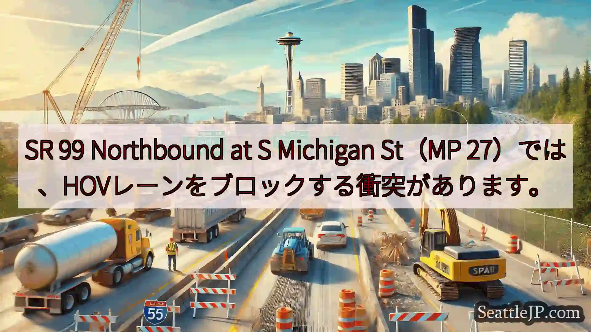 シアトル交通ニュース SR 99 Northbound at S Michigan