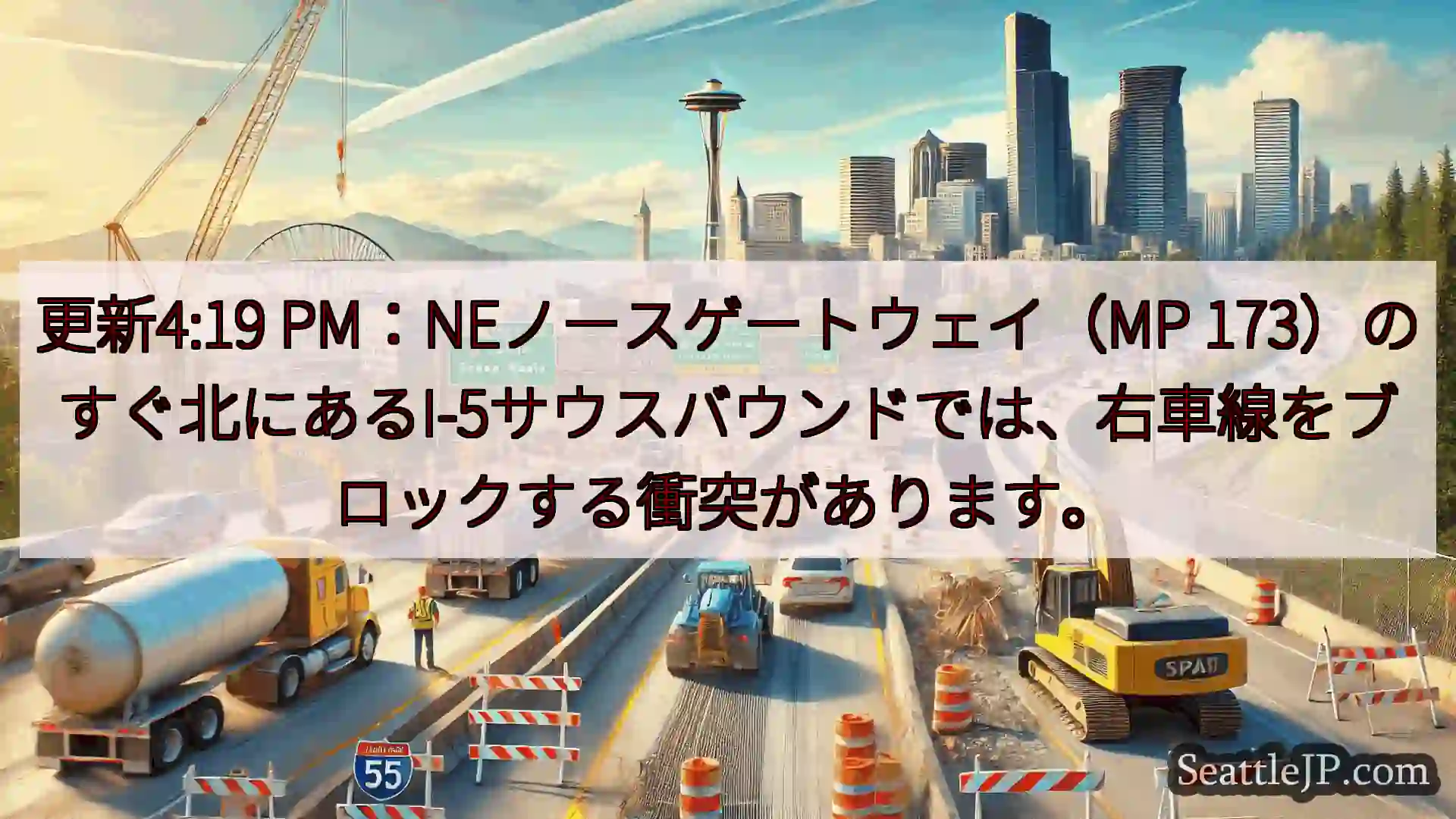 シアトル交通ニュース 更新4:19 PM：NEノースゲートウェイ（MP