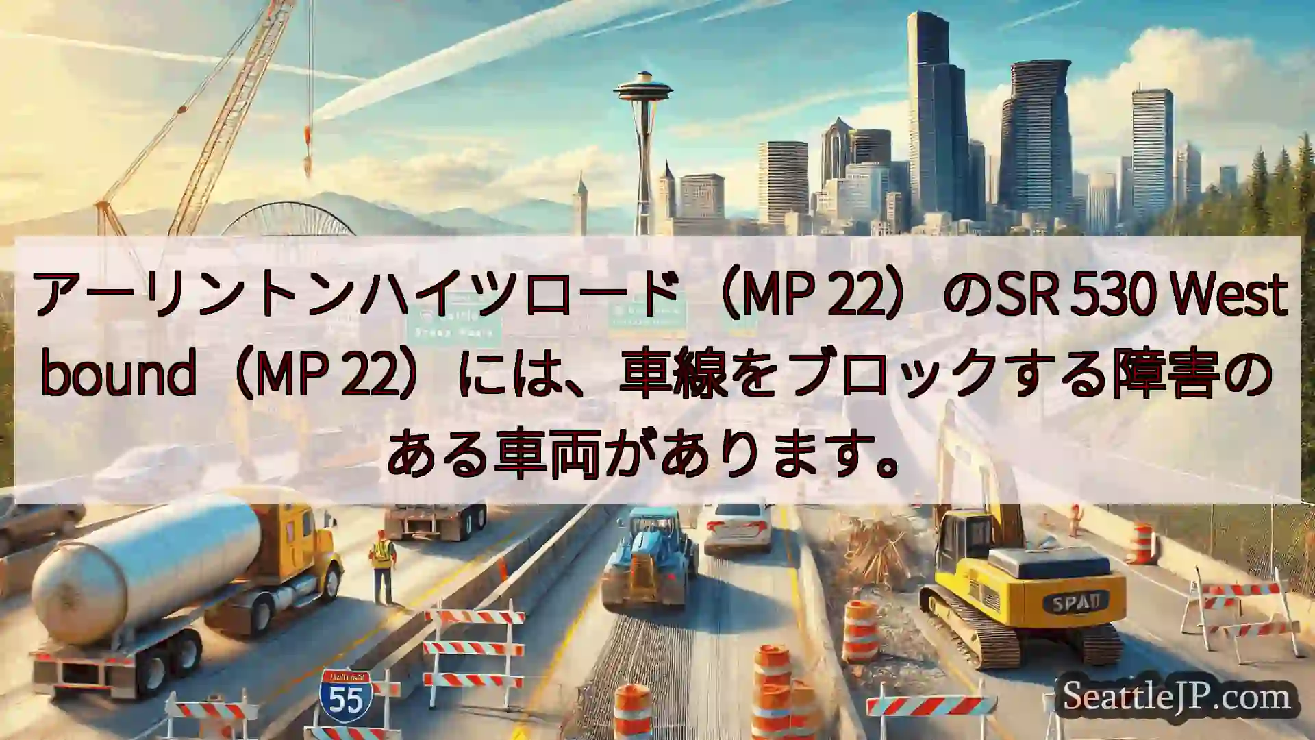 シアトル交通ニュース アーリントンハイツロード（MP 22）のSR 530