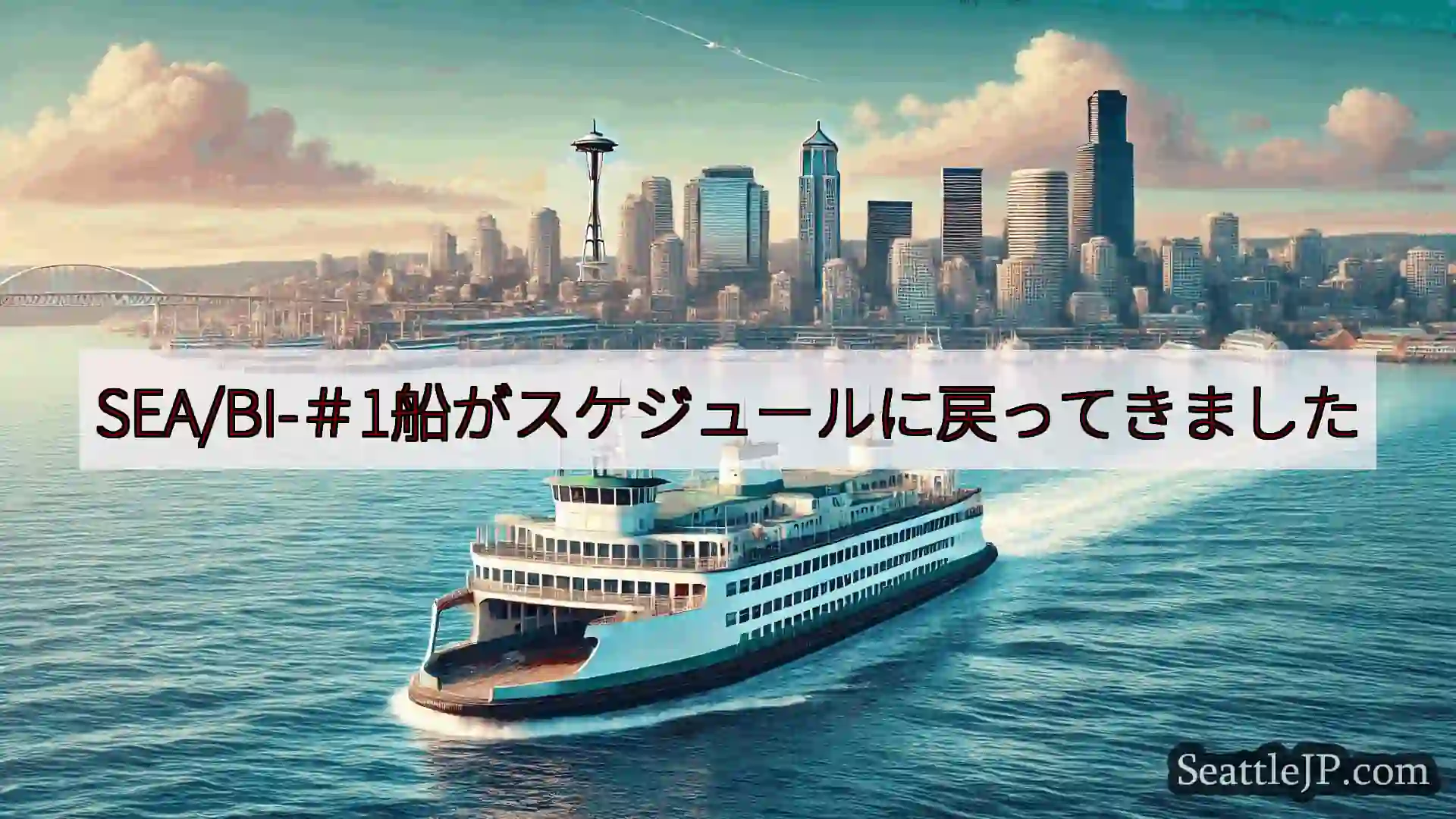 シアトルフェリーニュース SEA/BI-＃1船がスケジュールに戻ってきましたhttps://ws