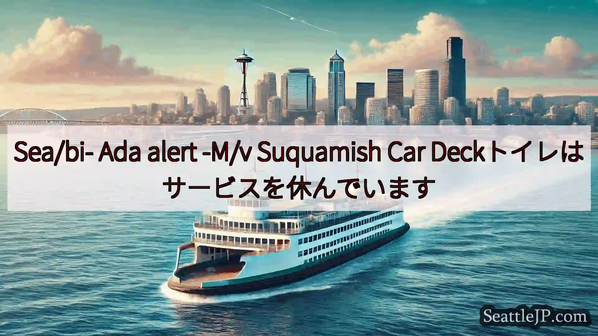 シアトルフェリーニュース Sea/bi- Ada alert -M/v Suquamish