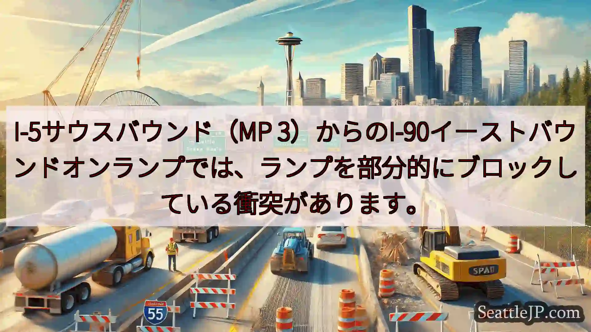 シアトル交通ニュース I-5サウスバウンド（MP