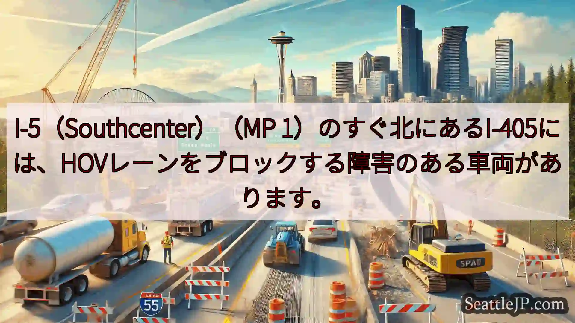 シアトル交通ニュース I-5（Southcenter）（MP