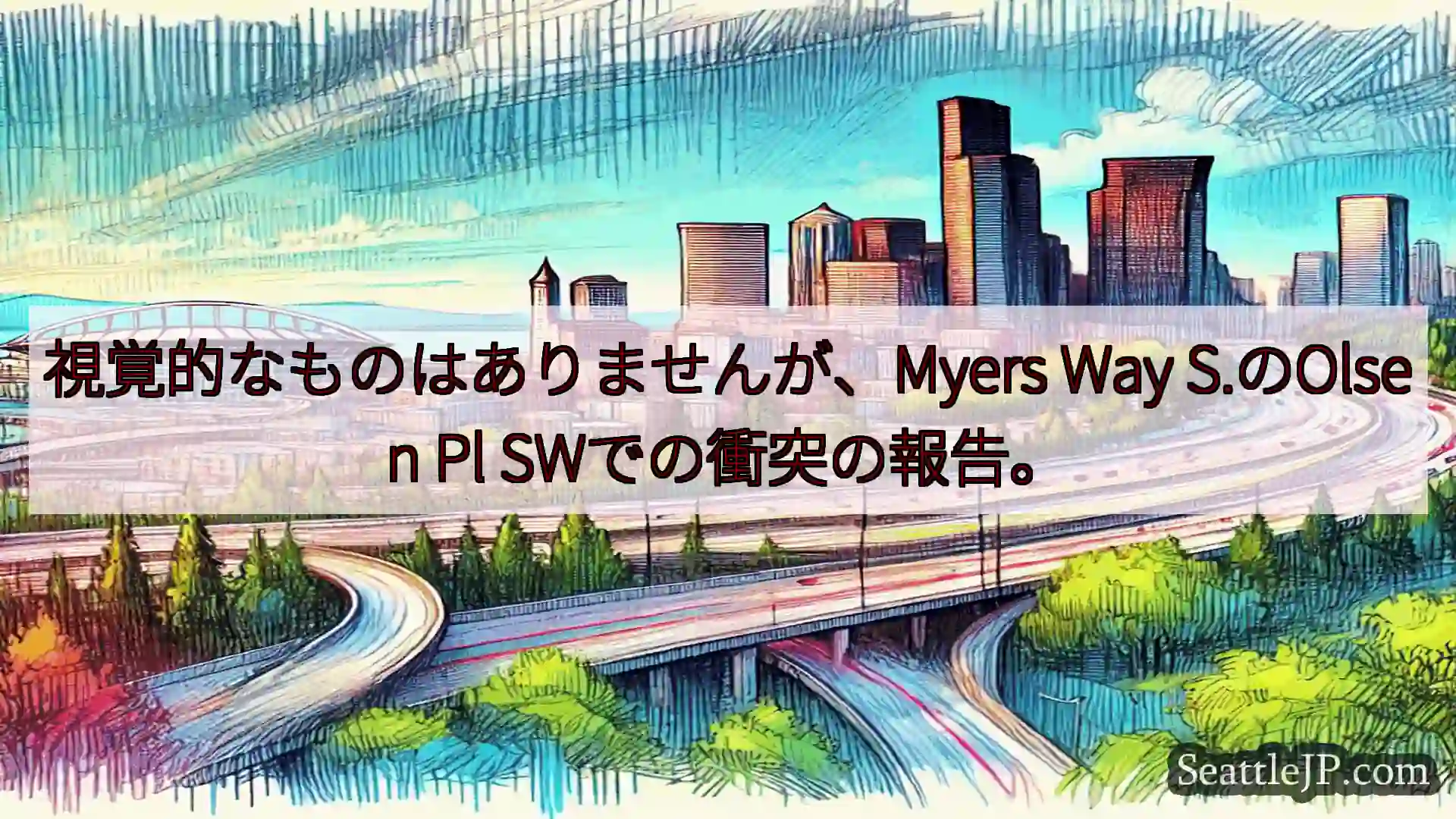 シアトル交通ニュース 視覚的なものはありませんが、Myers Way S.のOlsen