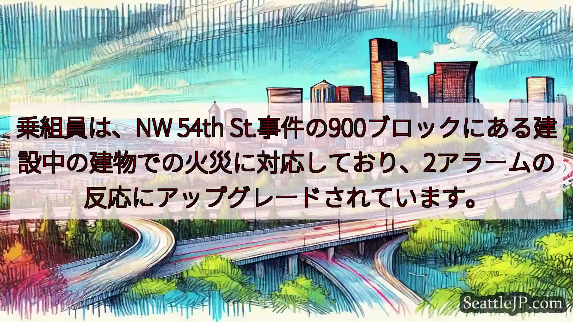 シアトル交通ニュース 乗組員は、NW 54th