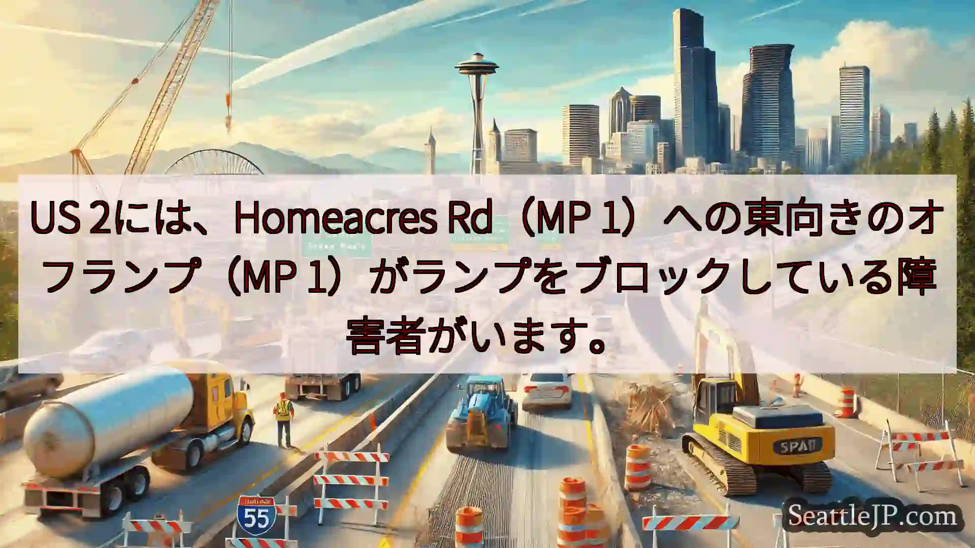 シアトル交通ニュース US 2には、Homeacres Rd（MP