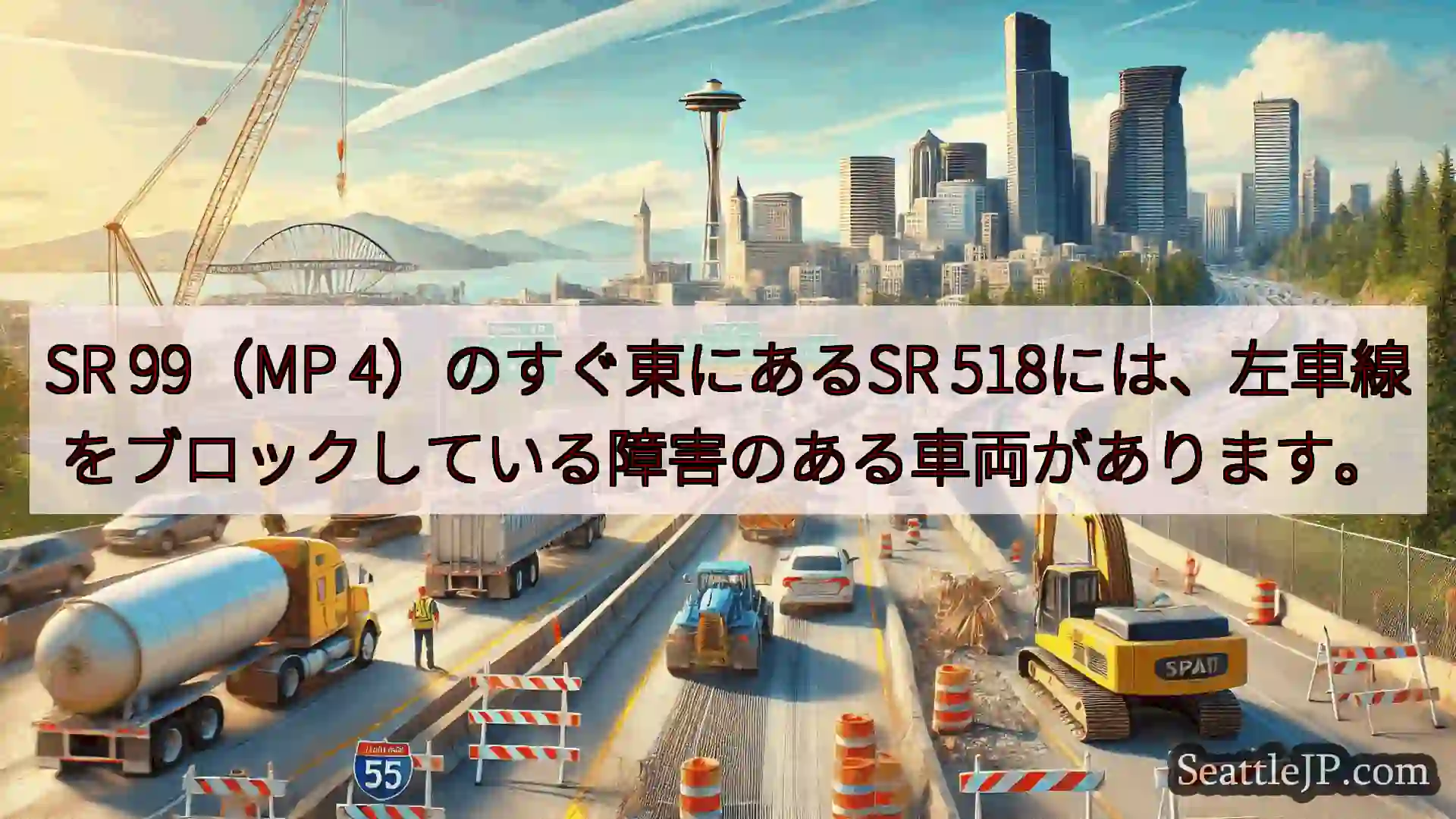 シアトル交通ニュース SR 99（MP 4）のすぐ東にあるSR