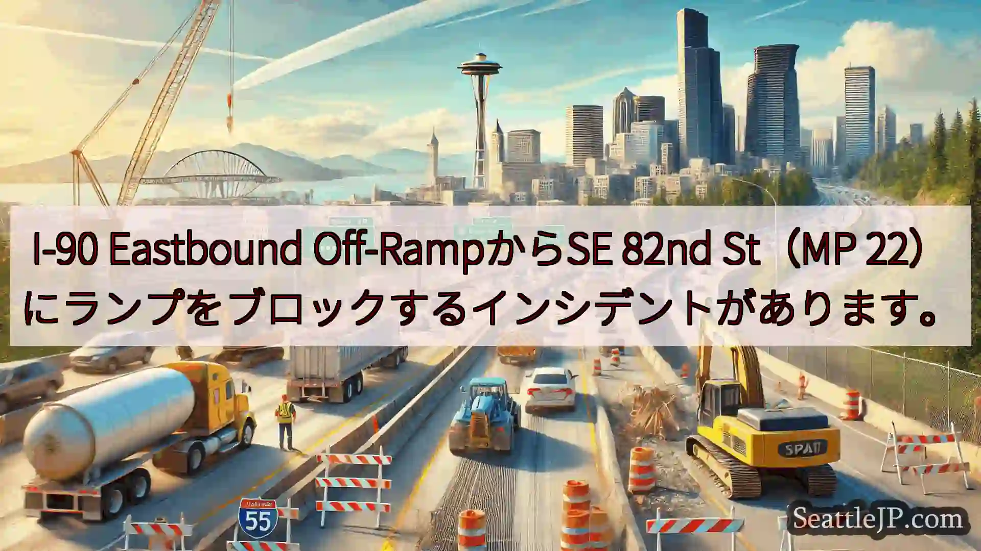 I-90 Eastbound Off-RampからSE 82nd St（MP