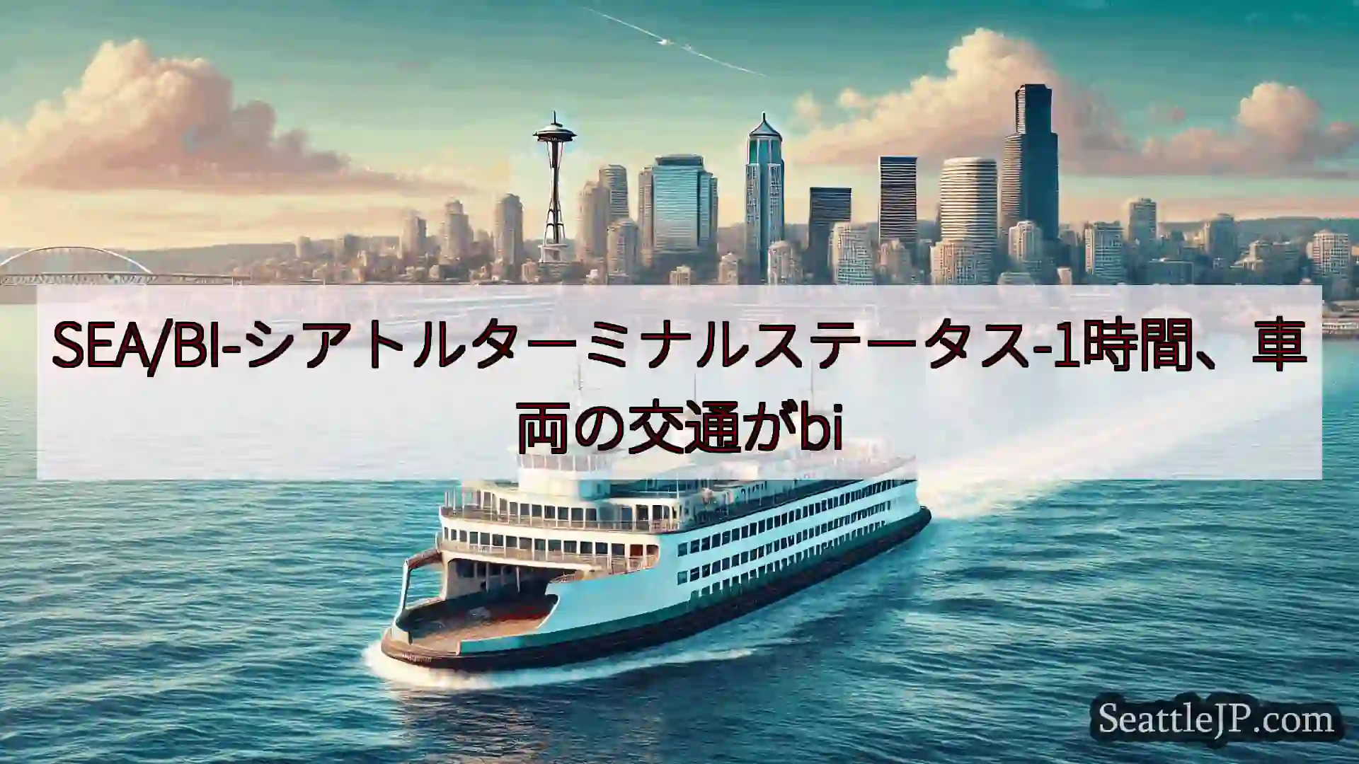 SEA/BI-シアトルターミナルステータス-1時間、車両の交通がbi