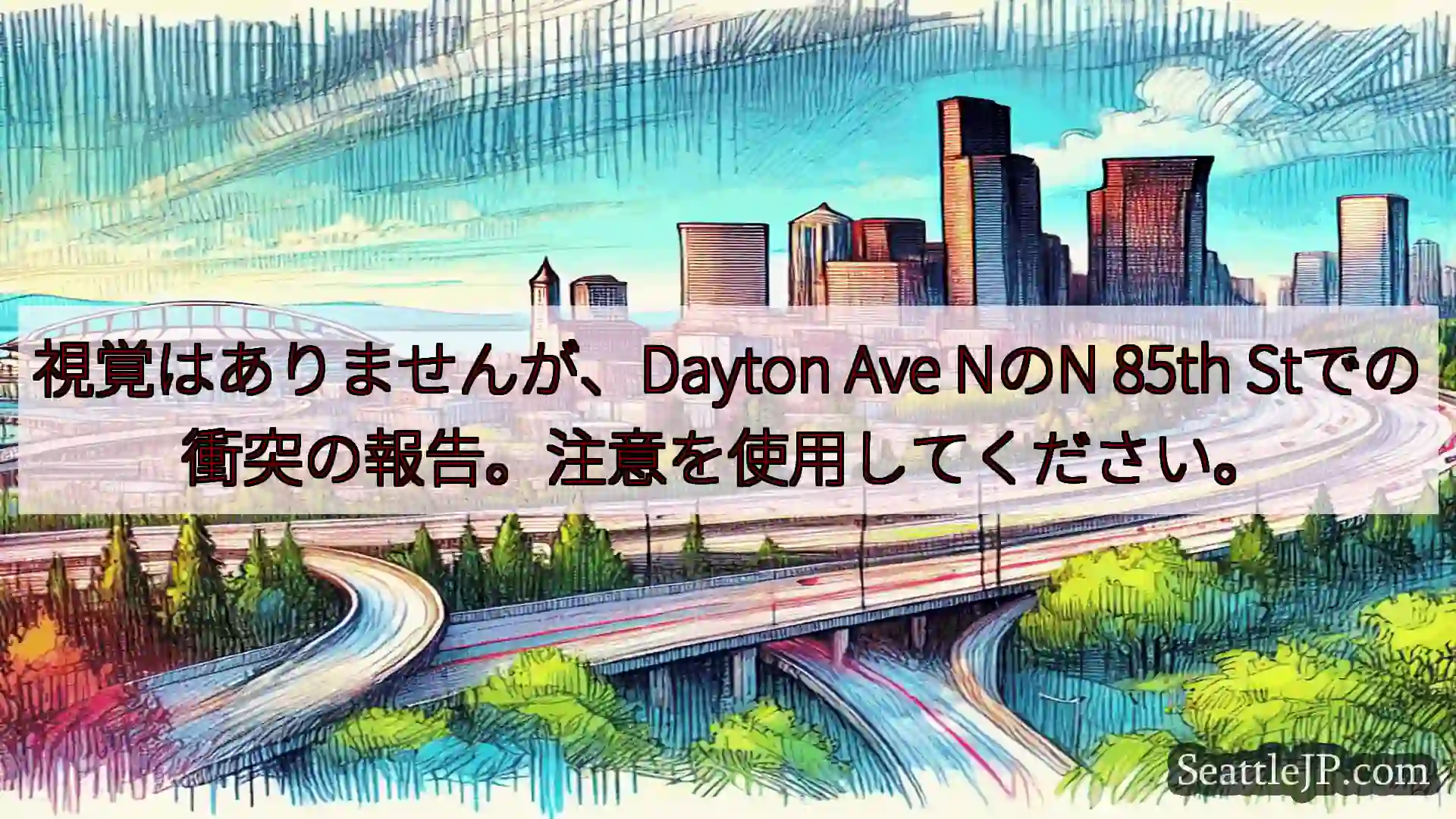 視覚はありませんが、Dayton Ave NのN 85th