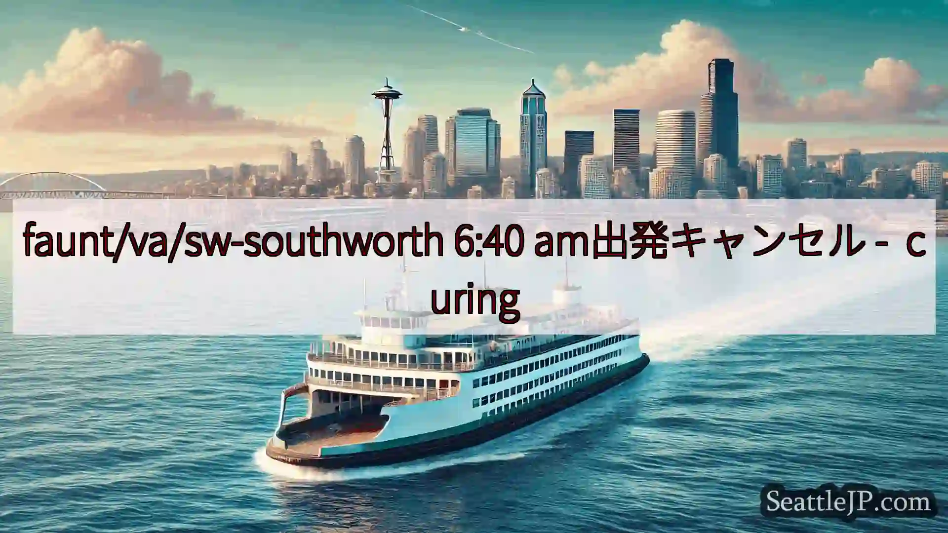 faunt/va/sw-southworth 6:40 am出発キャンセル - curing
