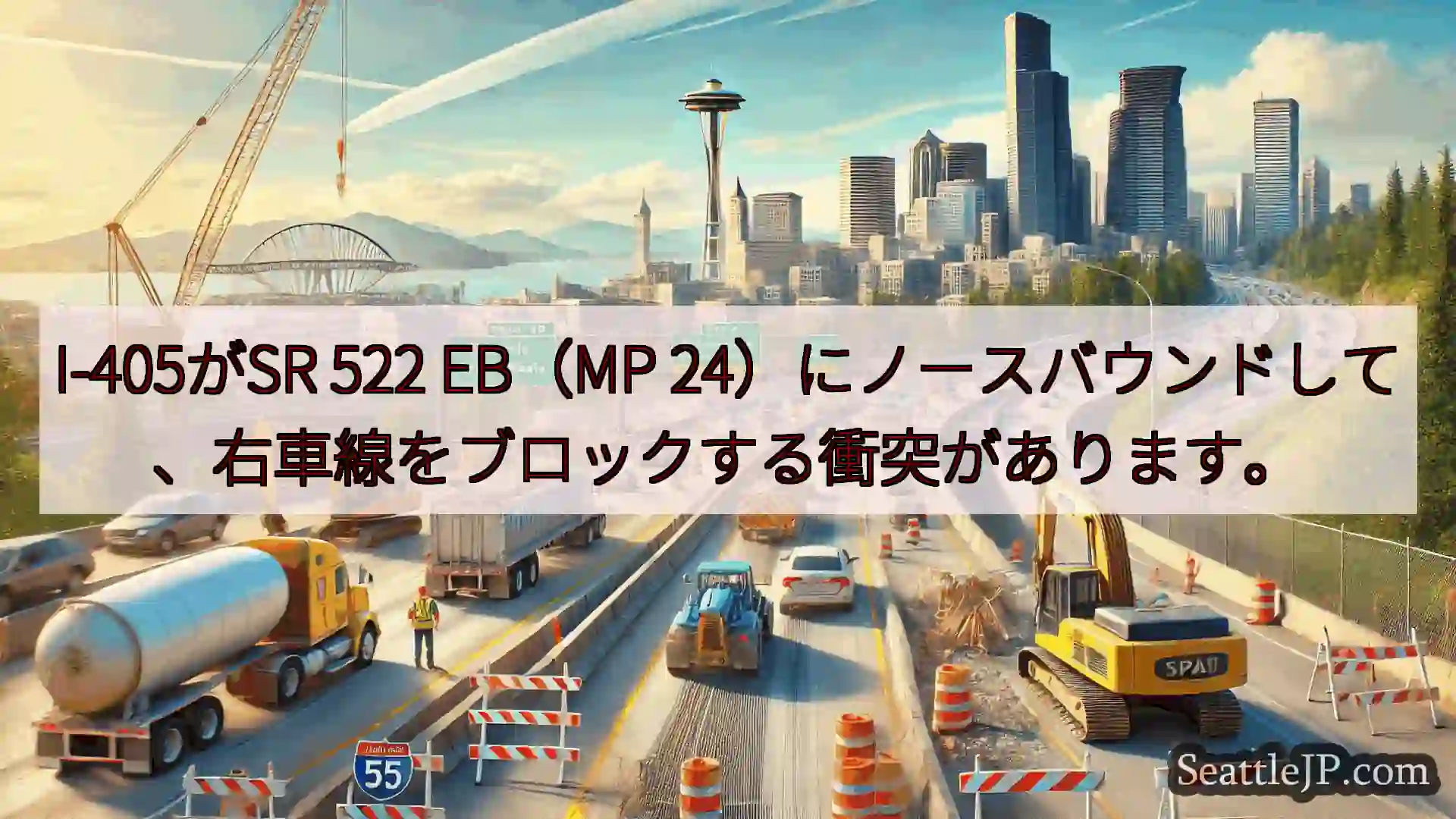 I-405がSR 522 EB（MP