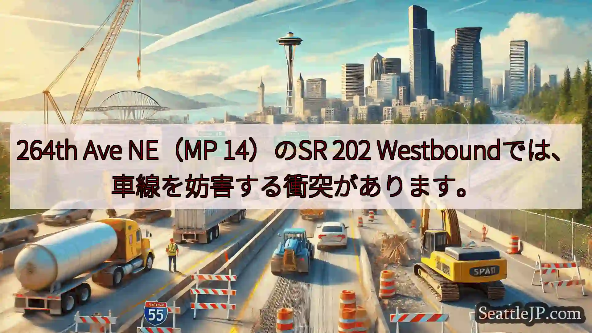 264th Ave NE（MP 14）のSR 202