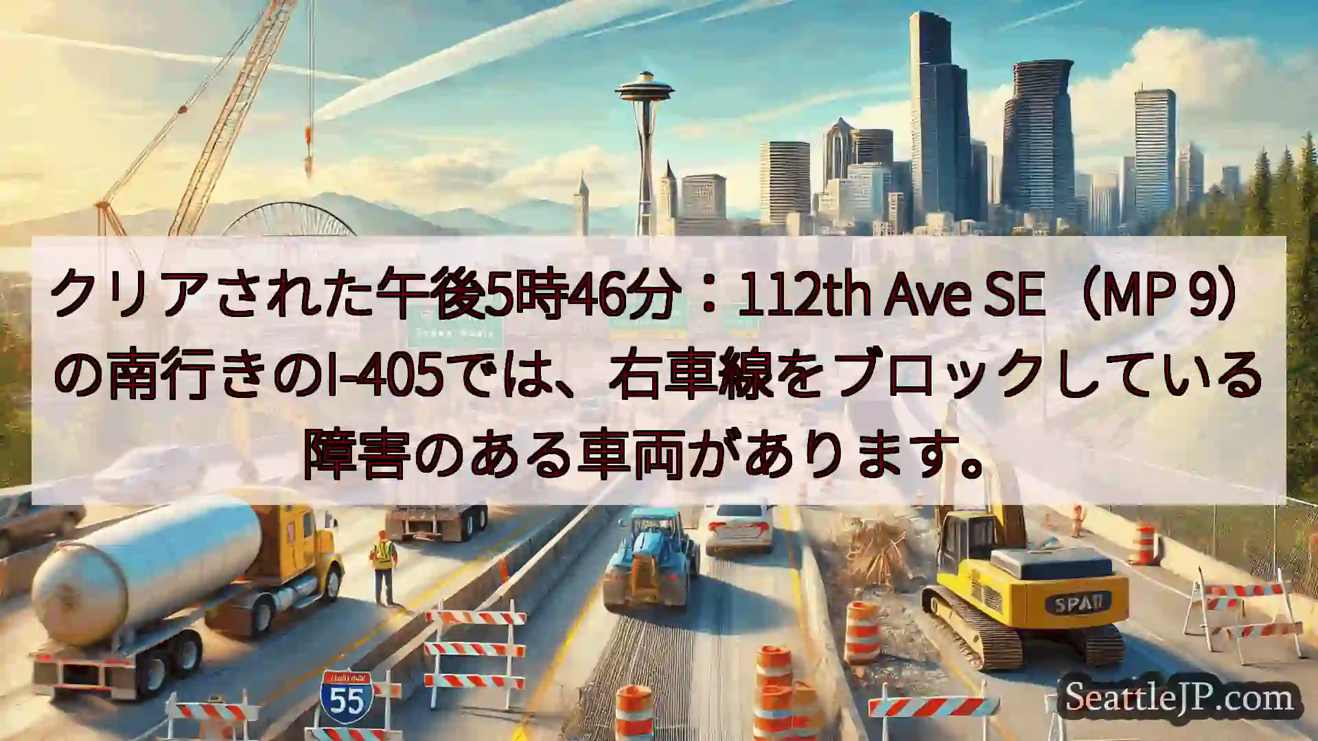 クリアされた午後5時46分：112th Ave SE（MP