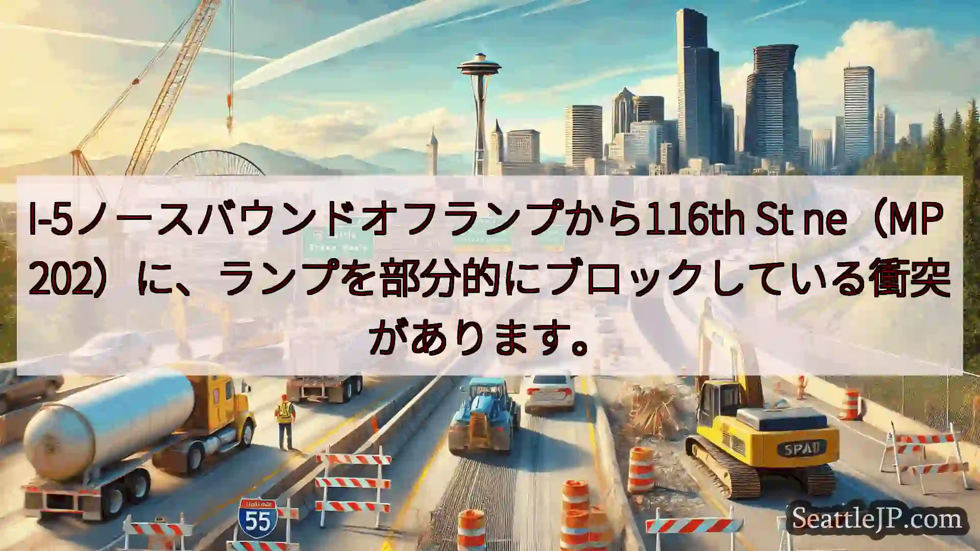 I-5ノースバウンドオフランプから116th St ne（MP