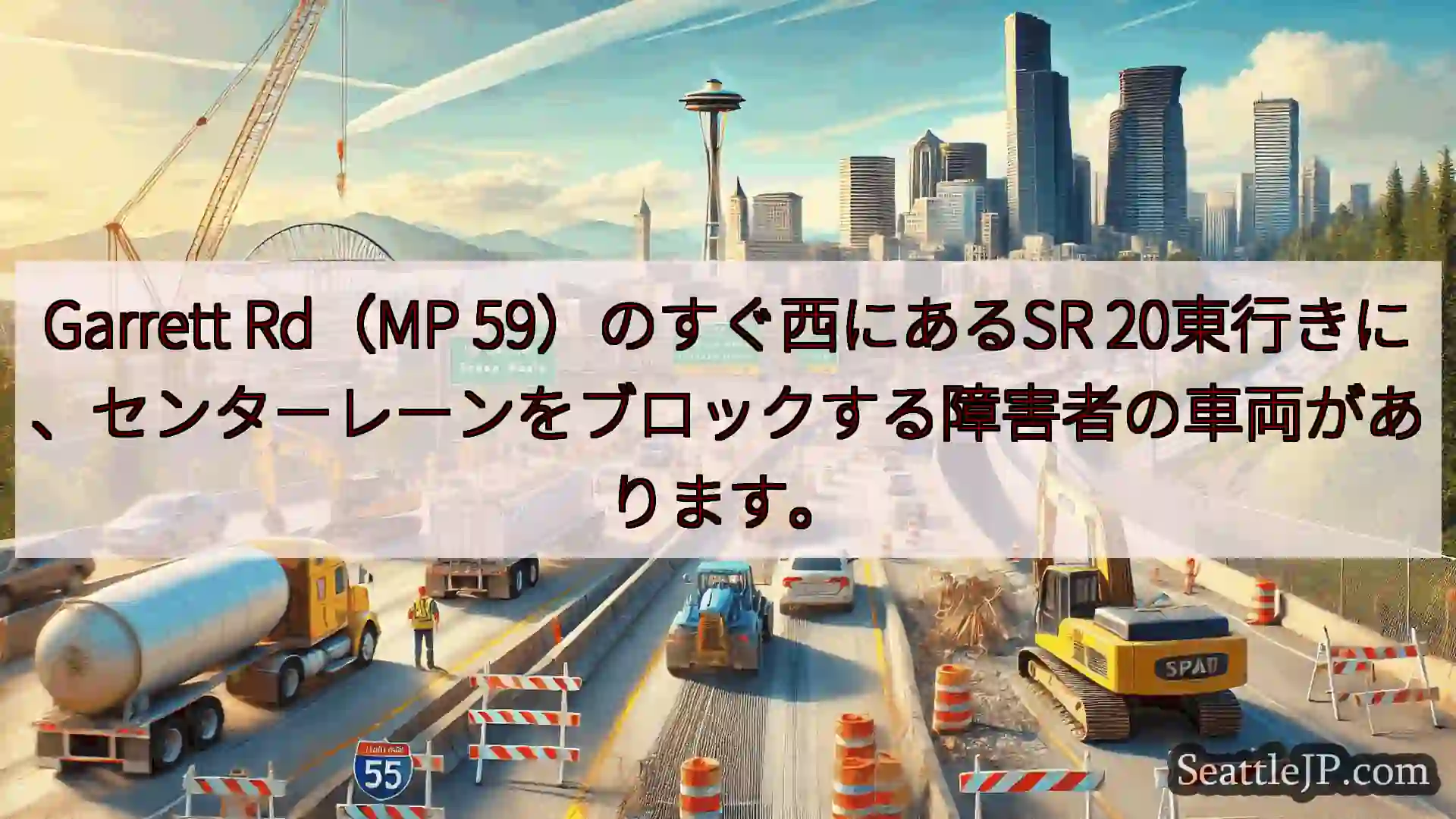Garrett Rd（MP 59）のすぐ西にあるSR