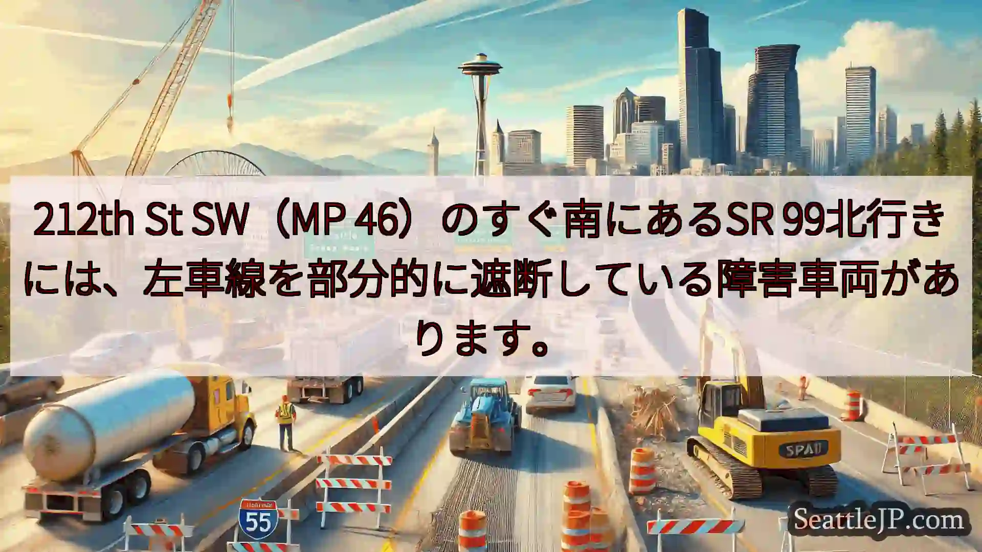 212th St SW（MP 46）のすぐ南にあるSR