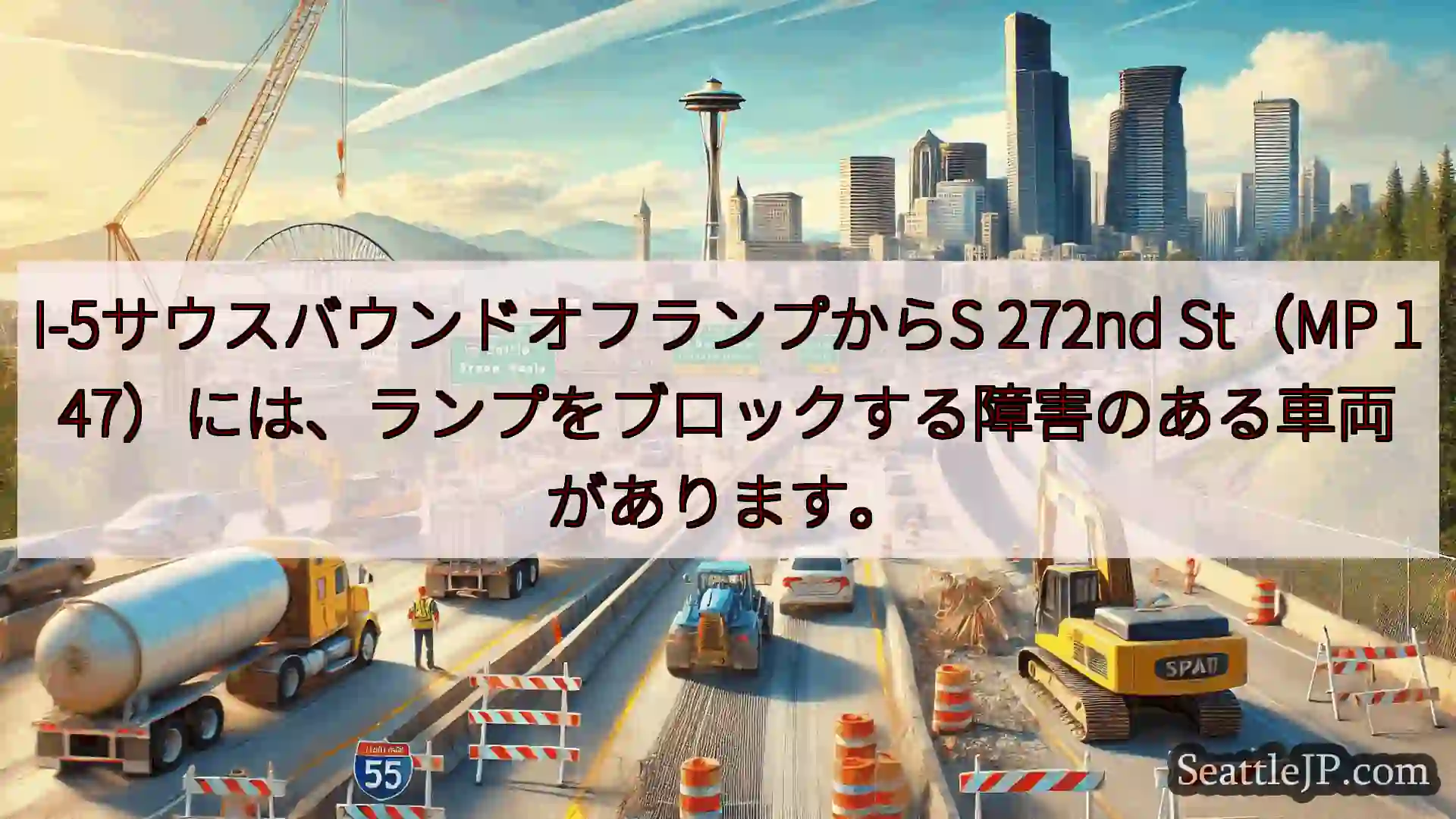 I-5サウスバウンドオフランプからS 272nd St（MP