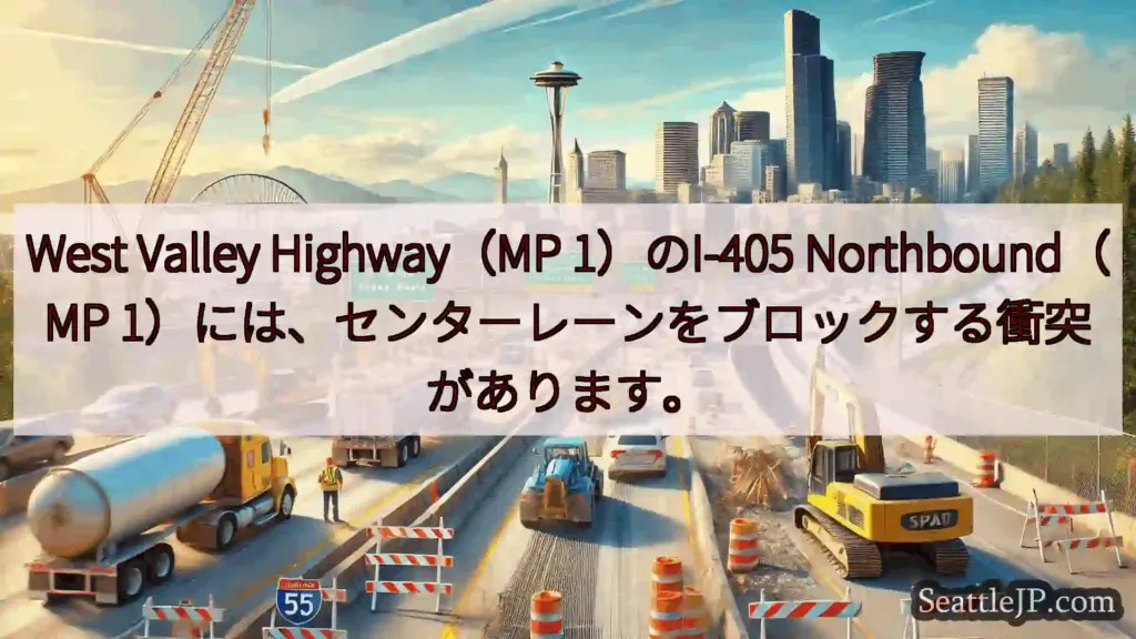 West Valley Highway（MP 1）のI-405 Northbound（MP