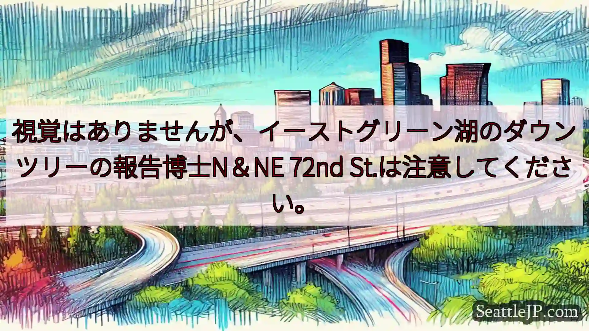 視覚はありませんが、イーストグリーン湖のダウンツリーの報告博士N＆NE 72nd