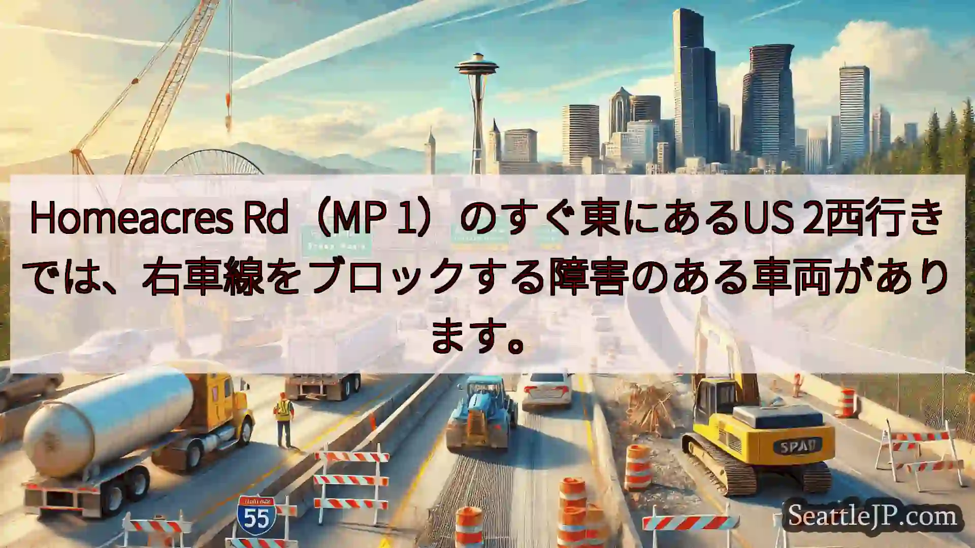Homeacres Rd（MP 1）のすぐ東にあるUS