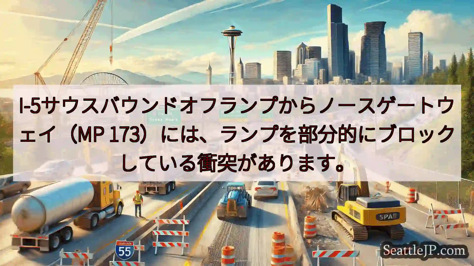 I-5サウスバウンドオフランプからノースゲートウェイ（MP