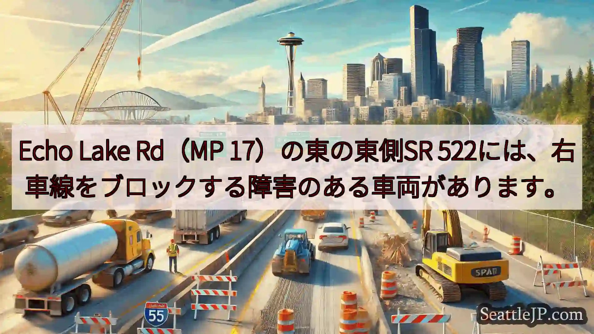 Echo Lake Rd（MP 17）の東の東側SR