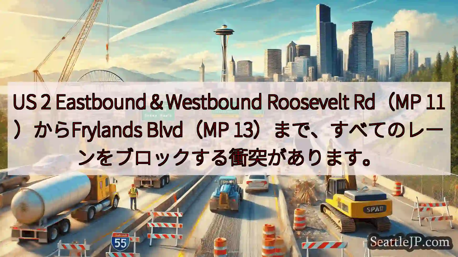 US 2 Eastbound＆Westbound Roosevelt Rd（MP