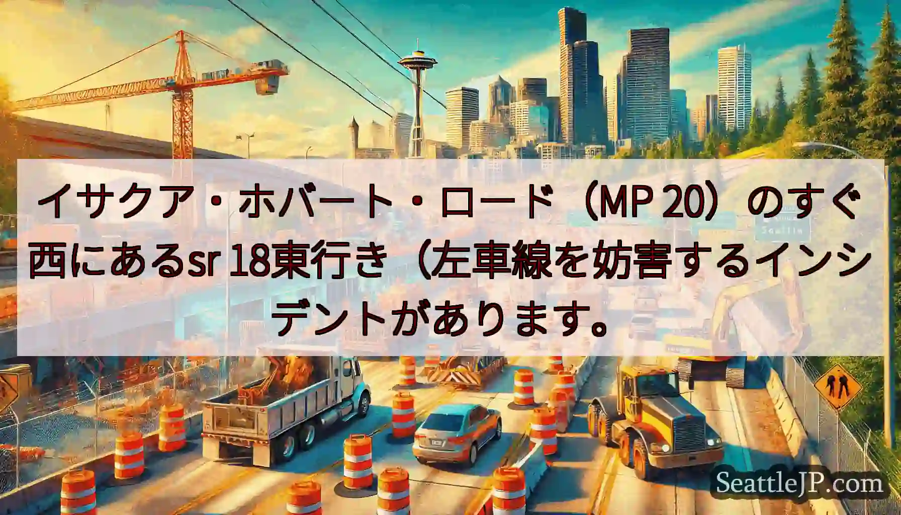 イサクア・ホバート・ロード（MP 20）のすぐ西にあるsr