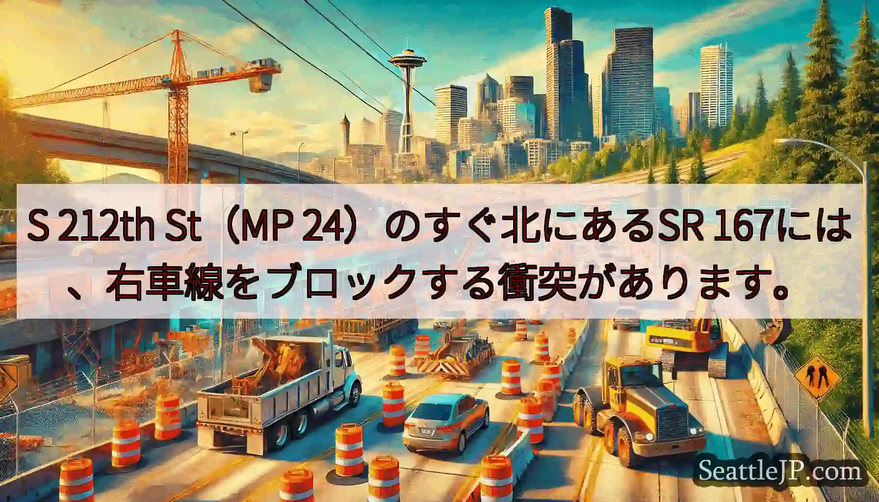 S 212th St（MP 24）のすぐ北にあるSR