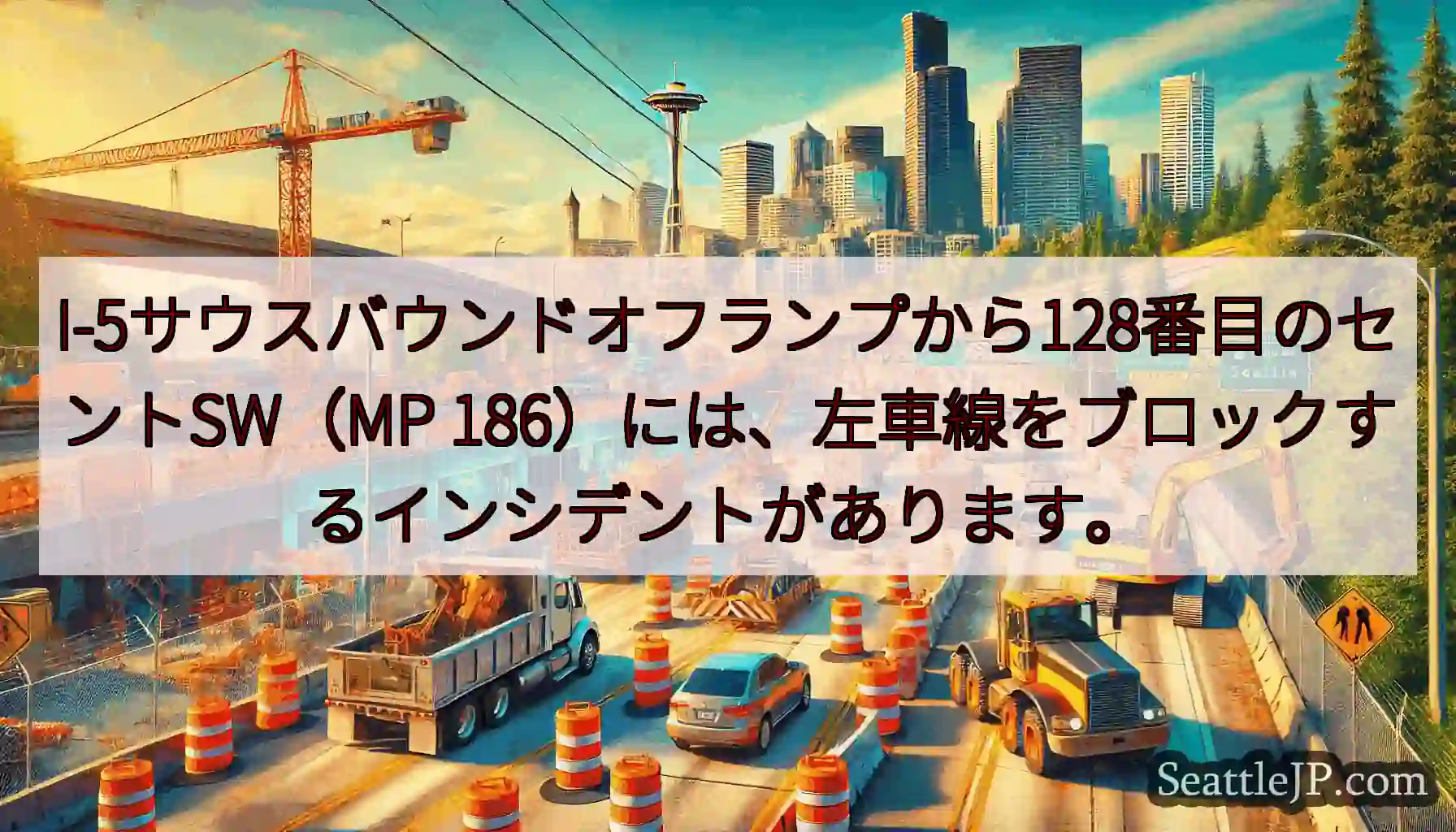 I-5サウスバウンドオフランプから128番目のセントSW（MP