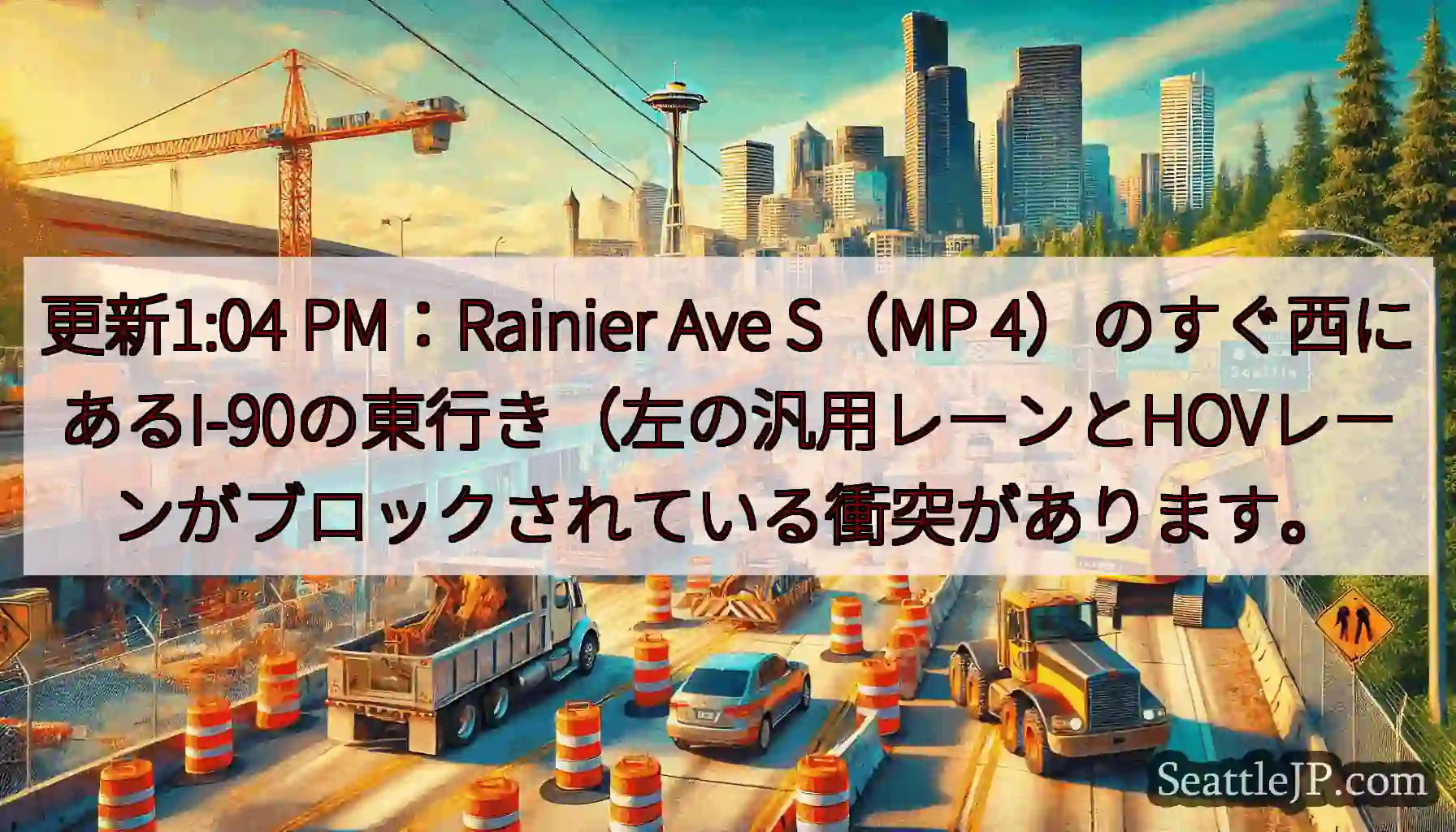 更新1:04 PM：Rainier Ave S（MP