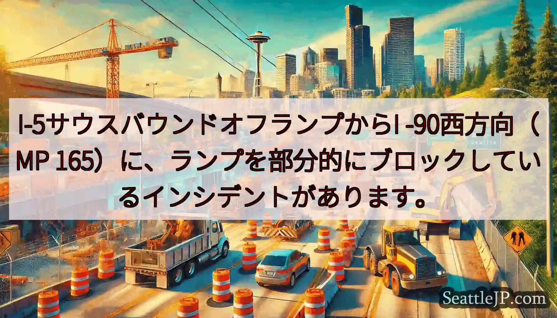 I-5サウスバウンドオフランプからI -90西方向（MP